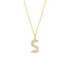Diamond Gothic 'S' Necklace