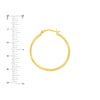 2mm x 30mm Polished Hoop Earrings