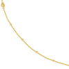 Sterling Silver D/C Bead and Mini Bead Long Necklace