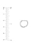 Diamond-Cut Hoop Mini Hoop Earrings