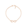 Plated Sterling Silver Infinity Bracelet
