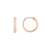 Reversible CZ Hoop Earrings