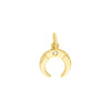 Crescent Moon Charm with 1pt Diamond