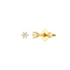 Child's Six-Prong CZ Stud Earrings with Screw Back
