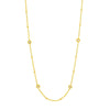 Diamond Bezels and Beads Necklace