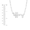 6mm Doodle Nameplate Paper Clip Necklace