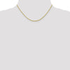 10K 2mm Diamond-Cut Lightweight Rope Chain