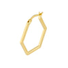 Hexagon Shape Hoops