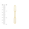 Three Link Paper Clip Dangle Earrings