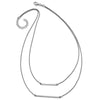Sterling Silver Double 1.4 mm Strand with 2in ext. Necklace