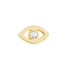 Diamond Open Mini Evil Eye Studs