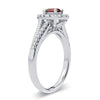 14K 0.33Ct Diamond Ruby Ring
