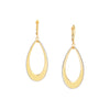Two-tone Open Teardrop Dangle Earrings