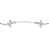 Sterling Silver CZ Bezel Bolo Bracelet