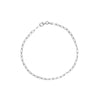 2.5mm Paper Clip Chain with Pear Shape Lock