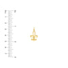 Fleur-de-Lis Pendant with 1pt Diamond