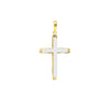 Two-Tone Reversible Cross Pendant