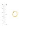 Knife Edge Mini Hoop Earrings
