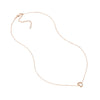 Sideways Mini CZ Heart Adjustable Necklace