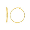 2 X 50mm Square Full DC Hoop Earrings