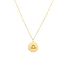 Libra Organic Disc Pendant Necklace