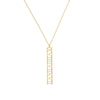 7mm Vertical Roman Numeral Pendant Necklace
