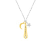 Sterling Silver Thankful Paper Clip Chain Charm Necklace