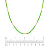 2-1/4tcw Diamond &amp; 2.4mm Tsavorite Tennis Necklace