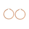 3mm x 25mm Polished Hoop Earrings