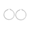 3mm x 25mm Polished Hoop Earrings