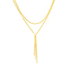 Two-Stranded Valentino Chain Dangle Necklace
