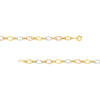 Tri-Colored Fancy Double Link Bracelet