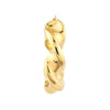 Wide Twist Puff Hoop Earrings