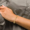 14K Polished and D/C Bracelet