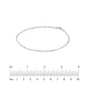 2.5mm Paper Clip Chain with Pear Shape Lock