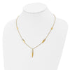 14K Polished w/2in ext. Necklace