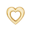 Open Heart Stud Earrings
