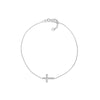 Sideways Mini Cross Adjustable Bracelet