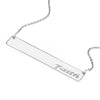 Faith Bar Necklace in Plated Sterling Silver