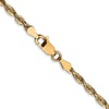 10K 2.75mm Diamond-Cut Lightweight Rope Chain