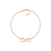 Double Strand Infinity Adjustable Bracelet
