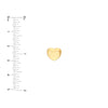 Puffy Heart Stud Earrings