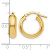 14K Polished Hoop Earrings