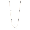 Sterling Silver Kite-Shaped Filigree Stations Long Necklace