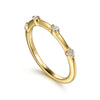 14K Yellow Gold Diamond Wedding Band