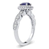 14K 0.28Ct Diamond Sapphire Ring