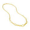 Hollow Graduated Oval Link Chain Necklace