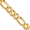 14K 8.75mm Flat Figaro Chain