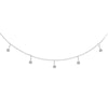 Diamond Bezel Drop Adjustable Choker