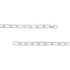 9mm Square Long Link Paper Clip Bracelet